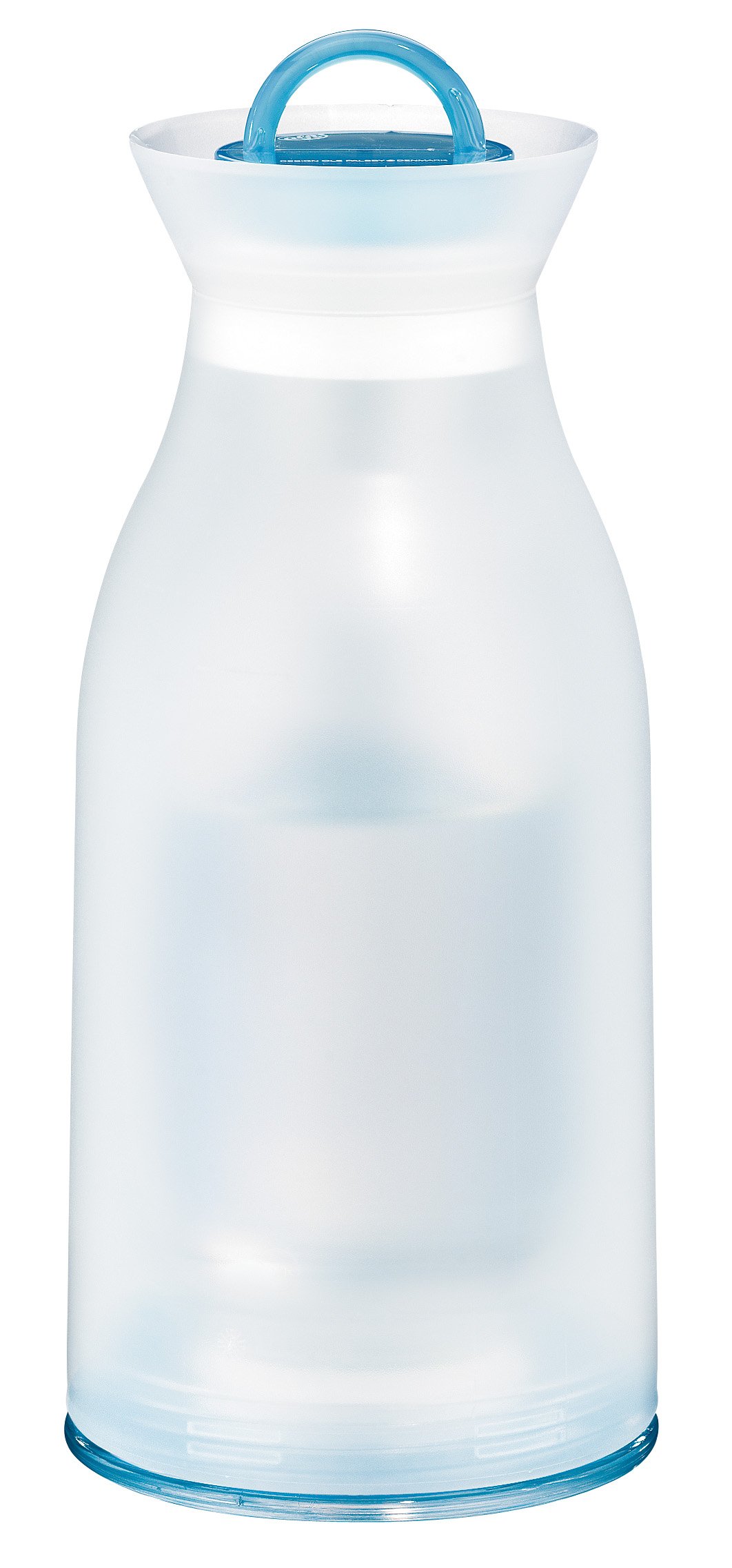 Alfi Cool Bottle, Translucent Clear with Blue Accents, 25-Ounce Carafe