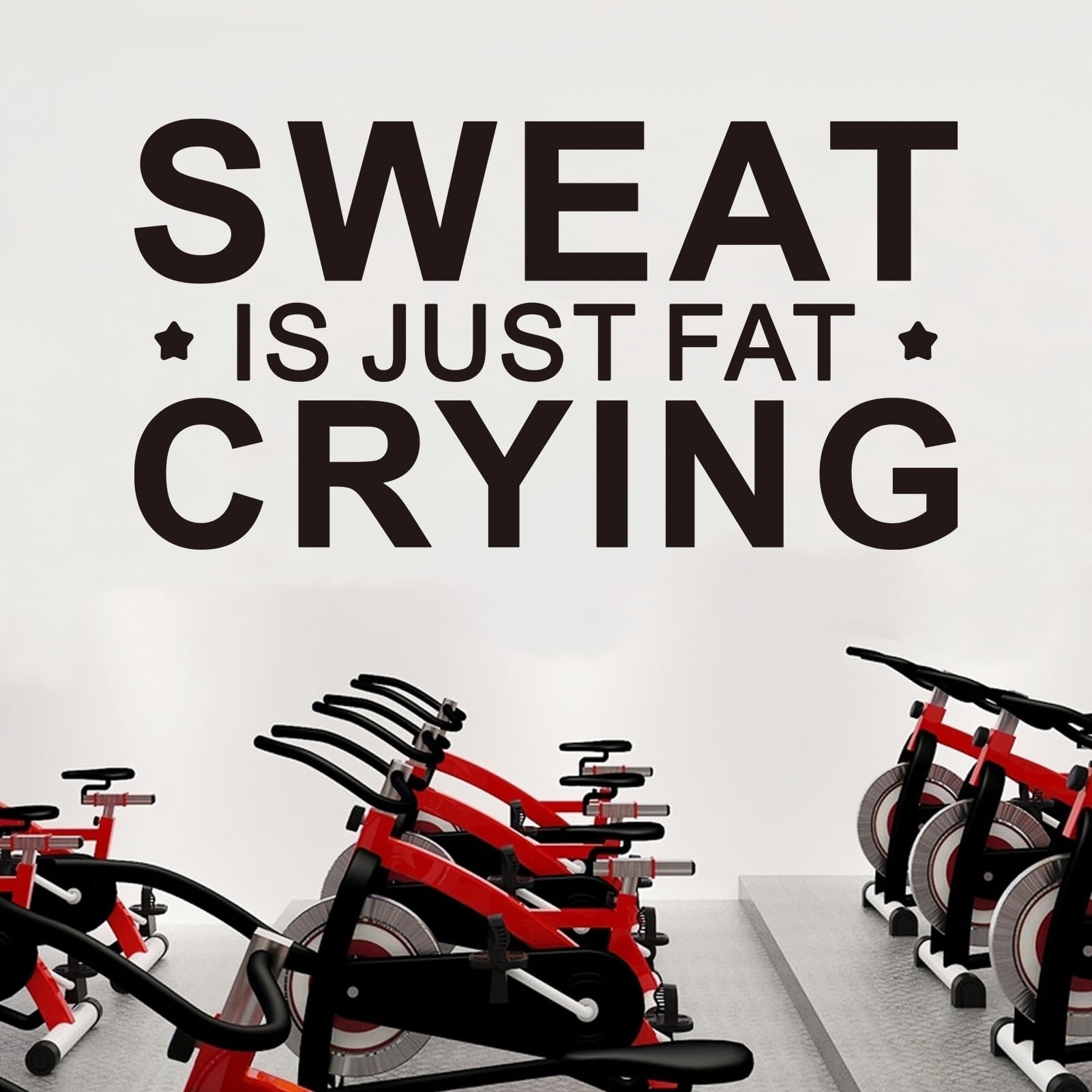 Inspirational Quotes Wall Decals for Gym: Motivational Vinyl Art Wall Stickers for Garage Classroom School Office
