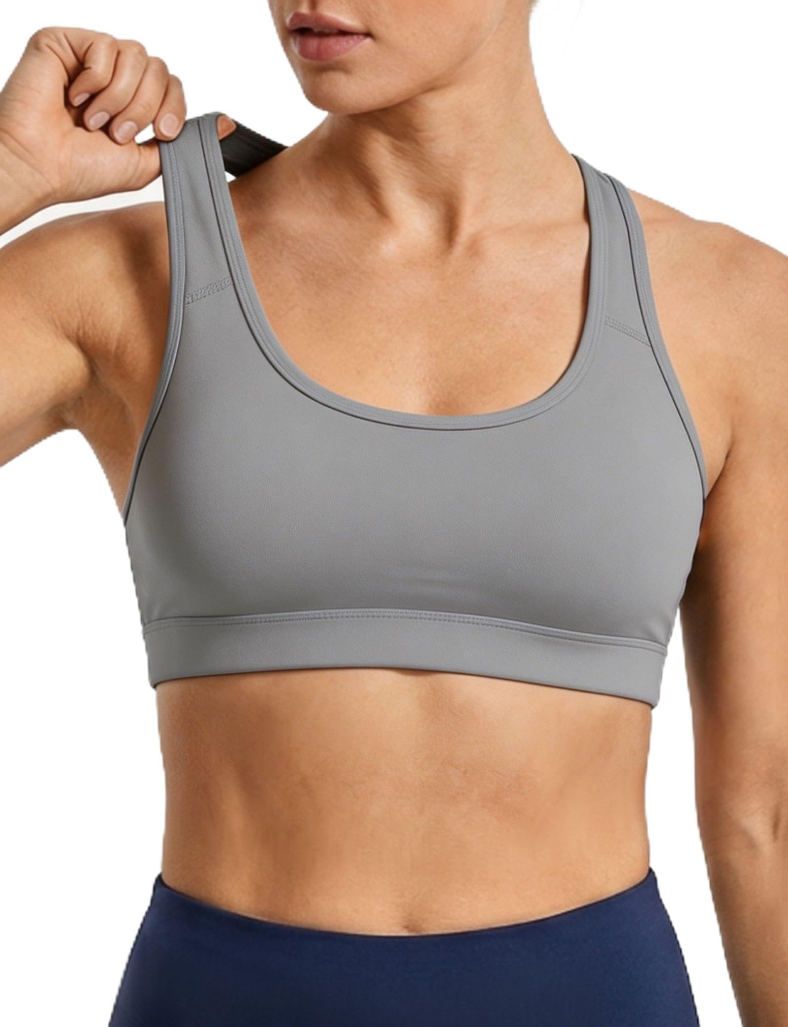 Buauty Sports Bras for Women, Medium Impact Support Sports Bra Push Up Workout Built in Bra Running Yoga