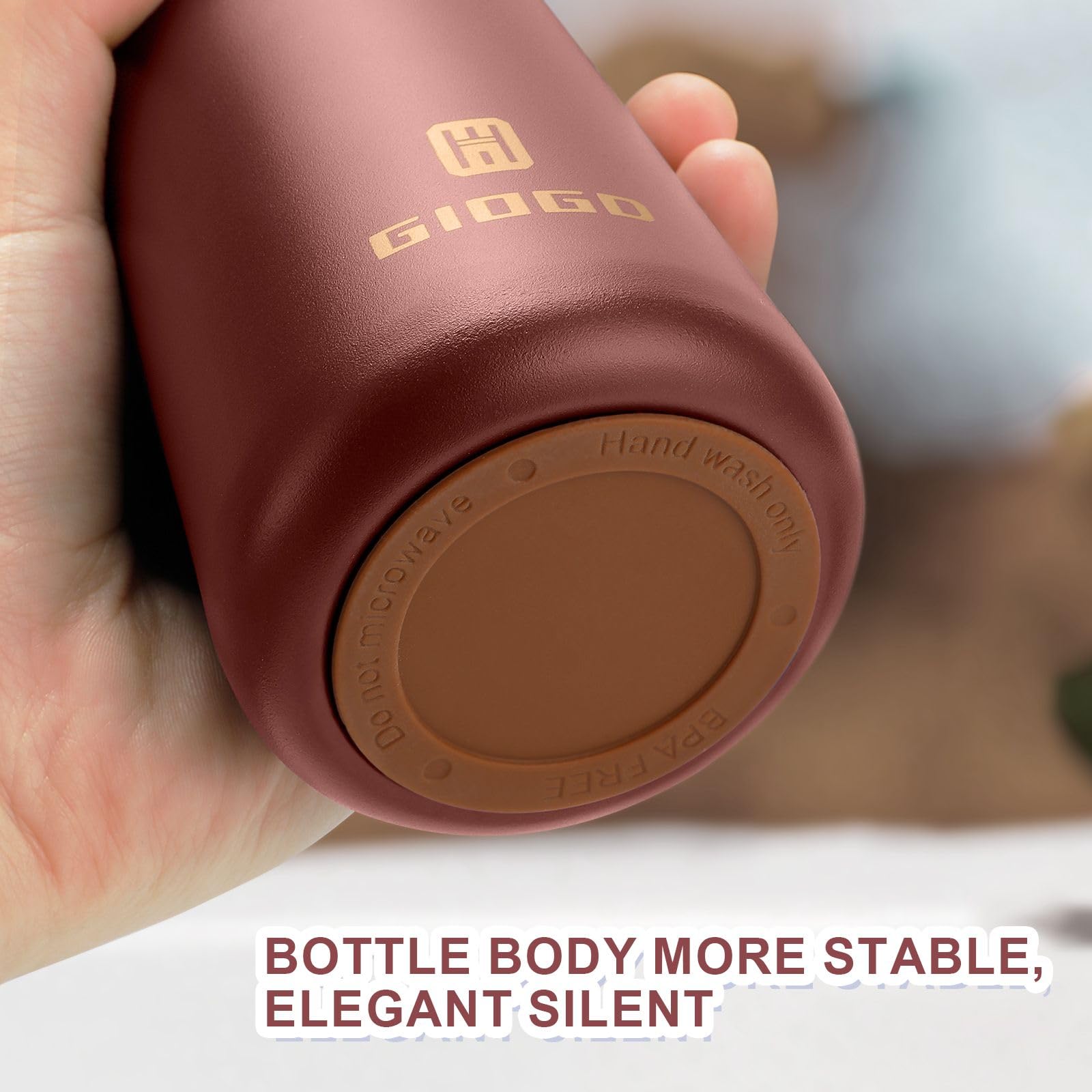 Small Water Bottle Steel 180ml/6.1oz Flask for Hot Drink Metal Water Bottle Insulated Stainless Steel Water Bottles Flask(Red) - Image 4
