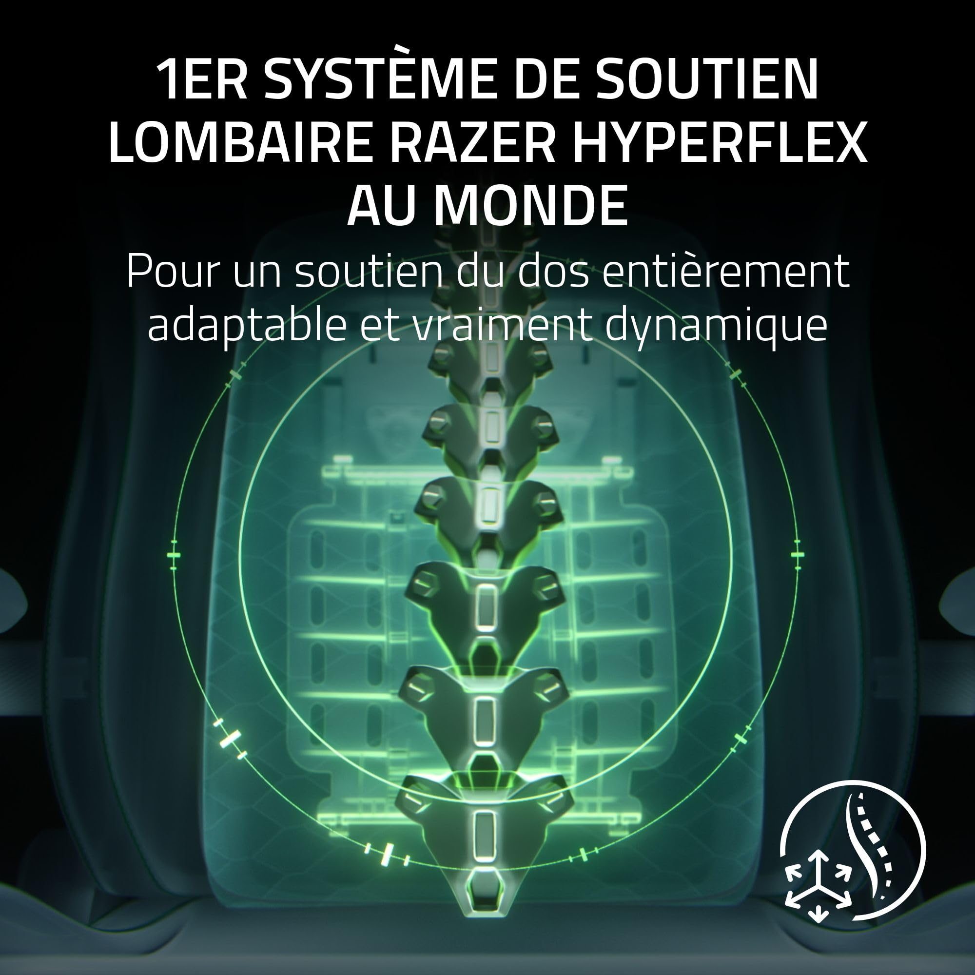 Razer Iskur V2 NewGen - Fauteuil Gaming Ergonomique Respirant Cuir EPU de 2e gen avec Technologie Cooltouch - système de Soutien Lombaire Hyperflex - Arches d’épaule Extra-Larges | Gris
