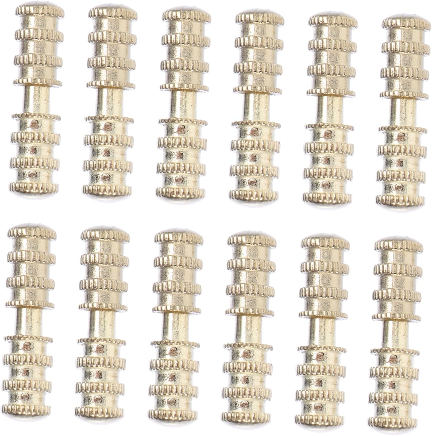 DOITOOL 40pcs Zinc Alloy Positioning for Table Leaf Alignment Plated Dowels for Easy Installation Home Furniture for Drop Leaf Tables