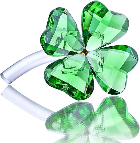 Miniatura 10 de HDCRYSTALGIFTS Juego de 3, figuras coleccionables de elefante de cristal, animales de la suerte, pisapapeles, decoración del hogar, centro de mesa