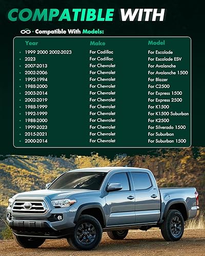 Miniatura 7 de SCITOO 4 adaptadores de rueda de 1.5 pulgadas, 6 x 5.5 a 6 x 135 pulgadas de diámetro de 4.252 in, pernos de 14 x 1.5 pulgadas, adaptadores de