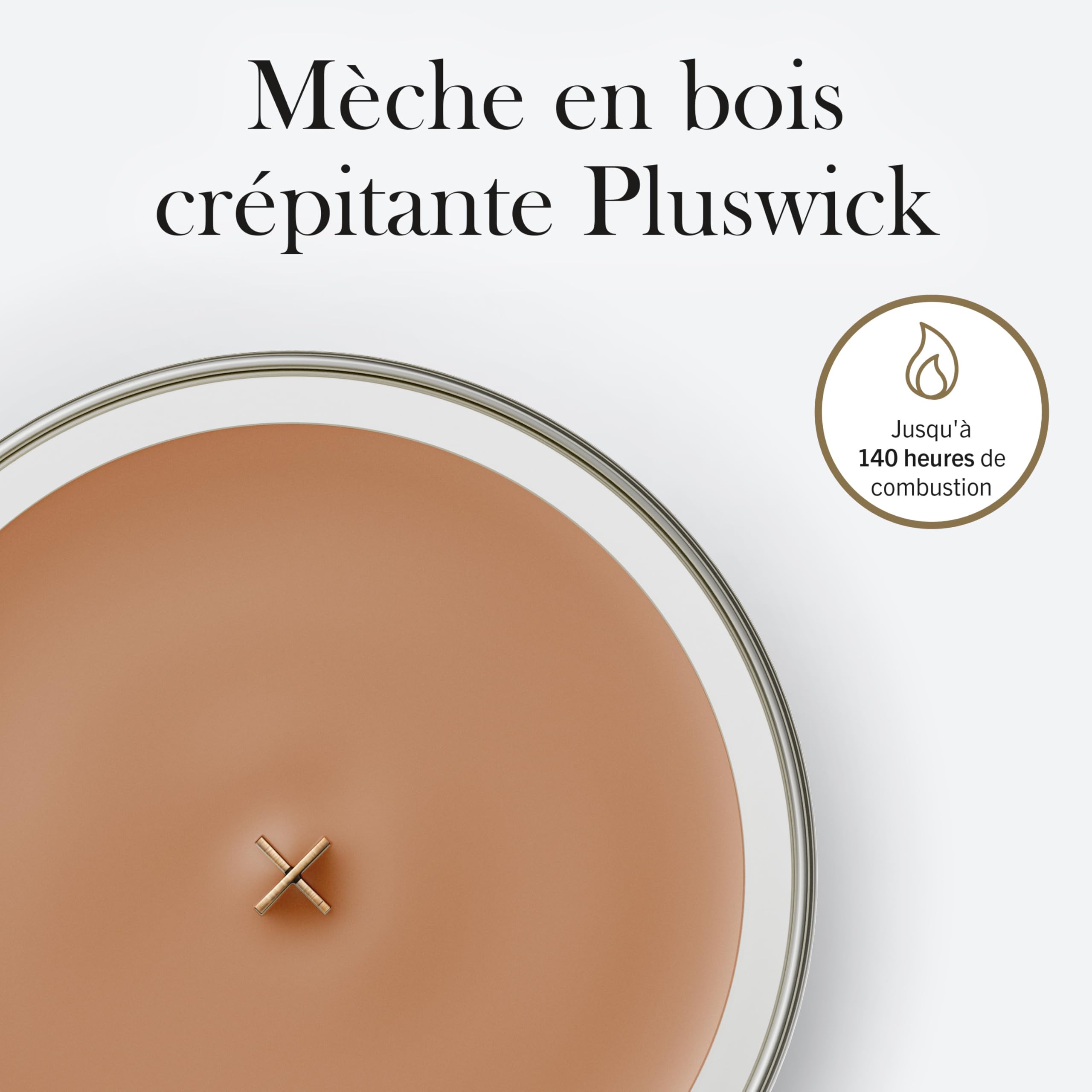 WoodWick Bougie parfumée | Grande bougie sablier | Noisettes grillées | Cadeaux parfaits pour femmes