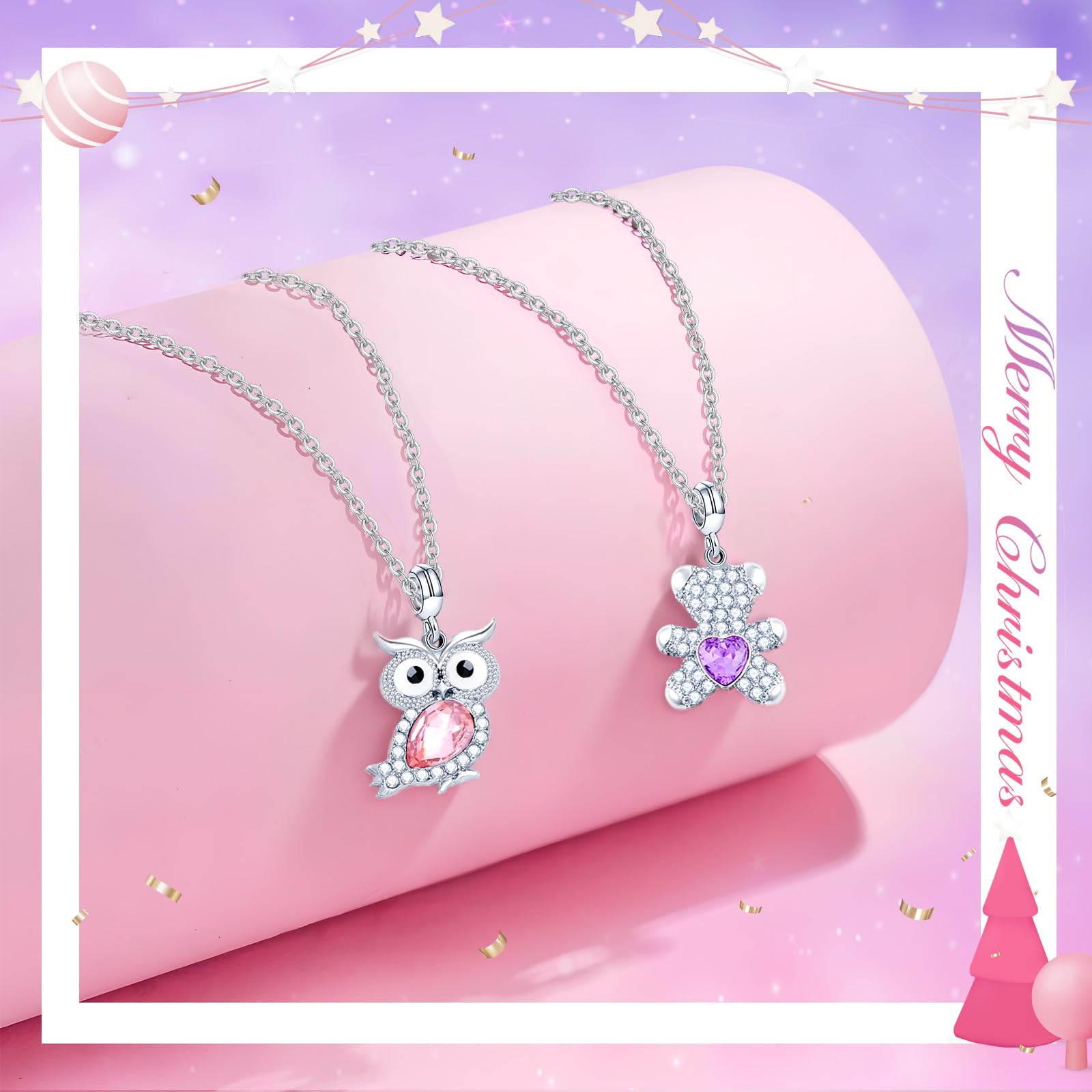 PITMT Calendario Avvento 2025 Bambina, Calendario dell Avvento Gioielli Bambini Ciondoli Fai da Te, Calendari Natale Braccialetti Charms Collane Regalo Natale Ragazza 5 6 7 8 9 10 11 12 13 14 15 Anni