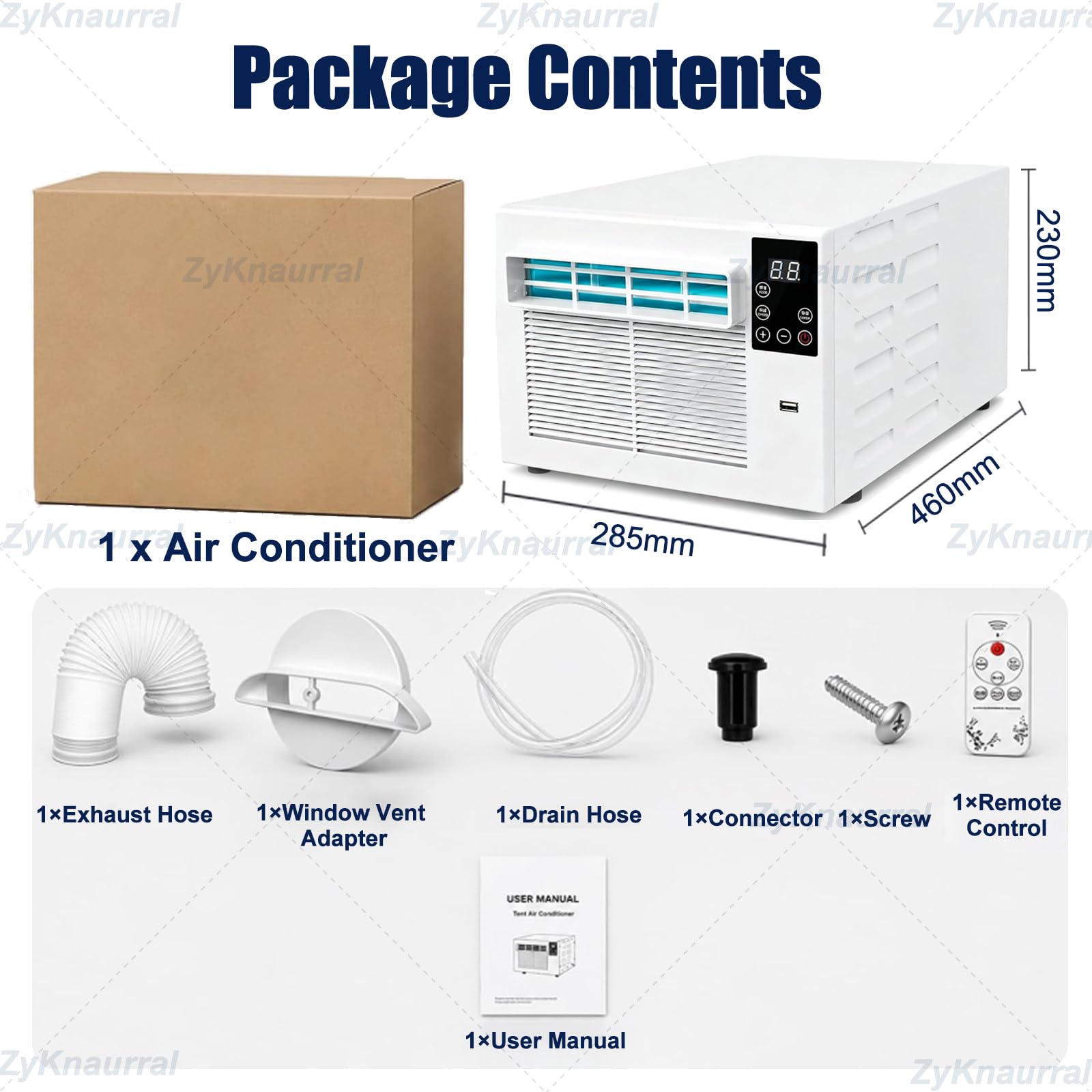 Combinado De Deshumidificador Y Aire Acondicionado Para Habitaciones Hasta 3-5 M², Unidad Aire Acondicionado Portátil, Mini Ventilador Móvil Silencioso Para El Dormitorio, Viviendas Alquiler