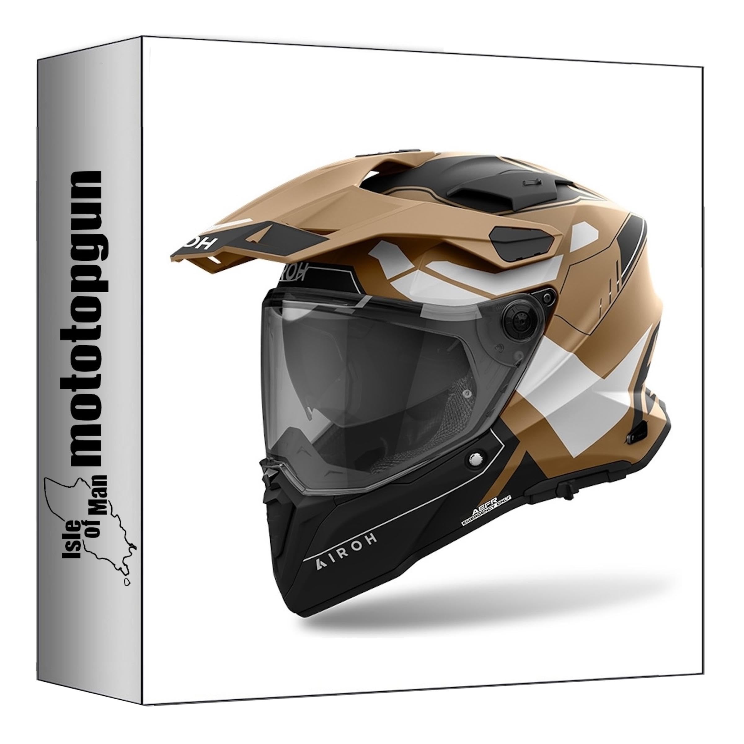 Casque Dual Moto Airoh Commander 2 avec écran panoramique anti-rayures XL