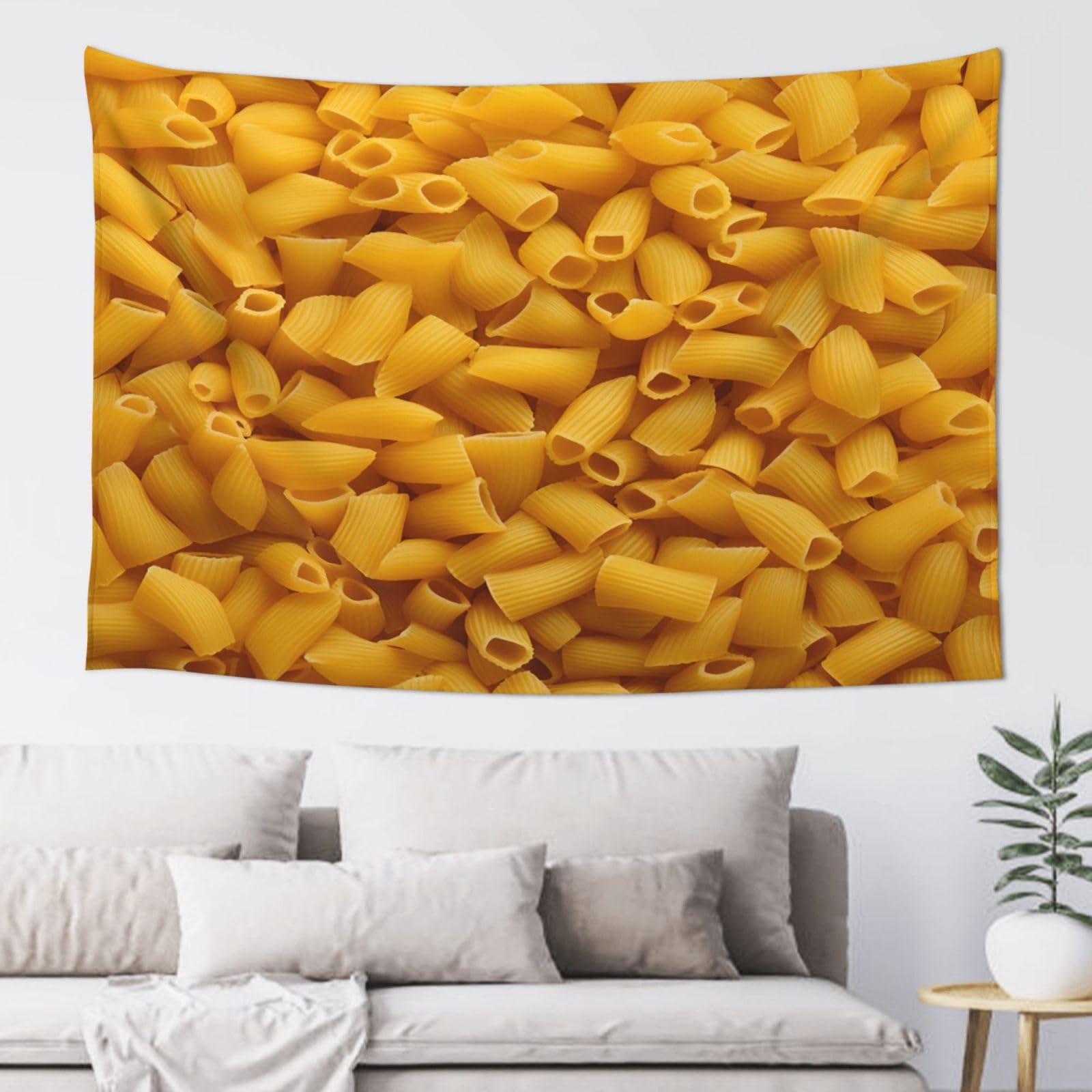 QMKFWT Pasta Tapestry Aesthetic Wall Hanging Tapestries 60'' x 40'' Boho Tapestries Vertical Wall Art Decorative Funny Vintage Poster Flag Tapestry for Bedroom Living Room Decor