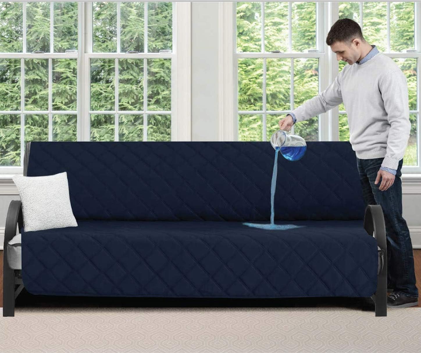 MIGHTY MONKEY Premium Water and Slip Resistant Futon