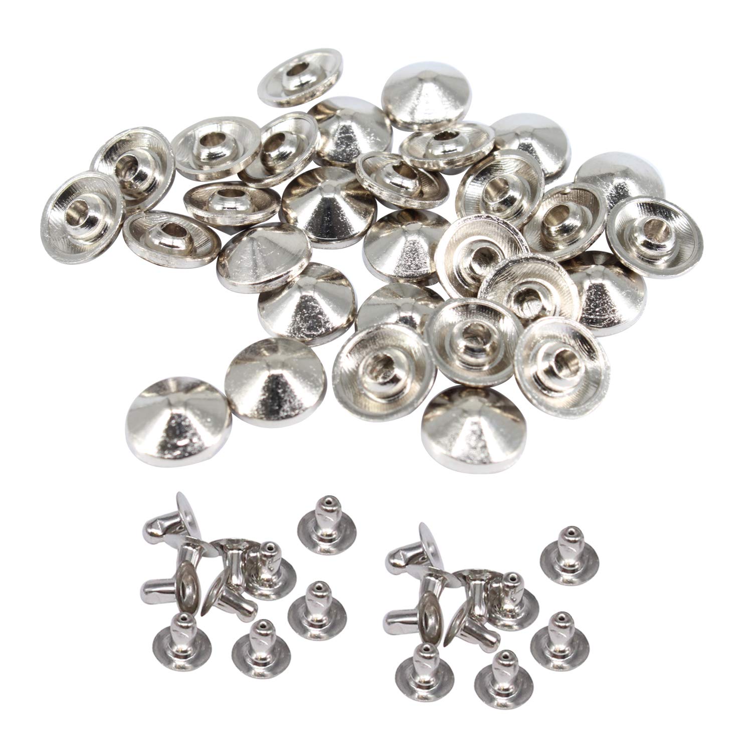 Trimming Shop - Borchie In Plastica A Forma Di Cono Lungo Rivetto Con