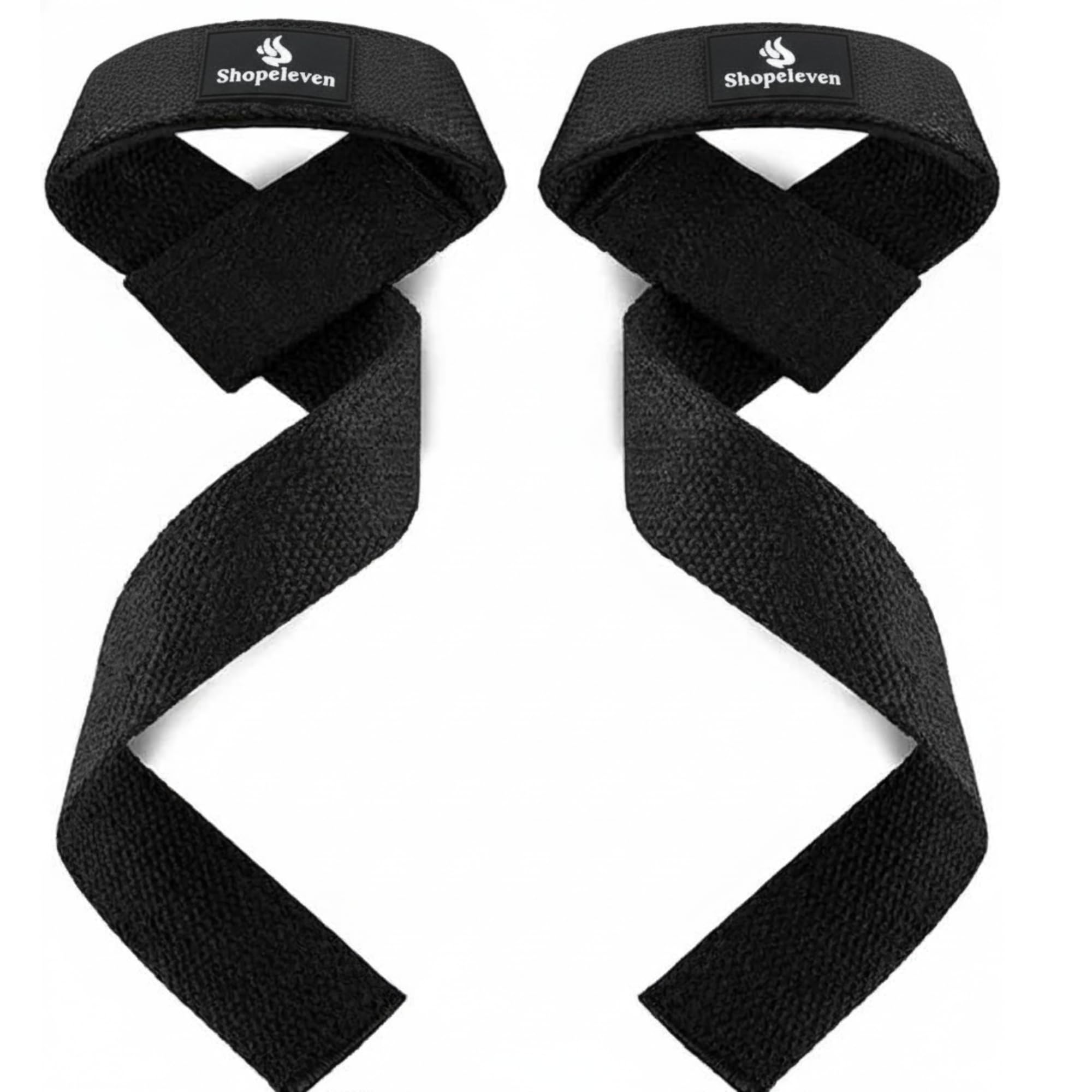 Shopeleven Weight Lifting Straps Powerlifting, Wrist Supporter For Deadlifting With Padded Support Weight Lifting Straps with Padded Cuff Wrist Support-image-13