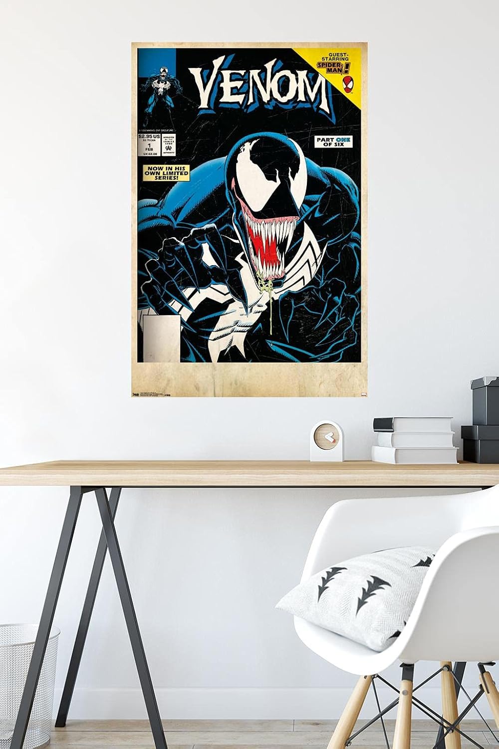 Trends International Marvel Comics - Venom - Lethal Protector Cover #1 Wall Poster, 22.375" x 34", Premium Poster & Mount Bundle