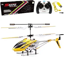 Cheerwing S107/S107G Phantom 3CH 3.5 Channel Mini RC Helicopter with Gyro Yellow