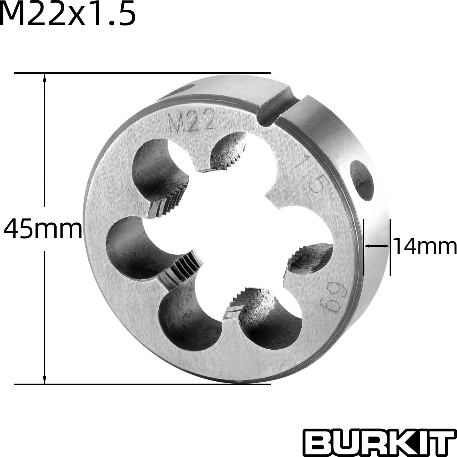 Burkit M22 X 1.5 Tap and Die Set Right Hand — Amazon image 3