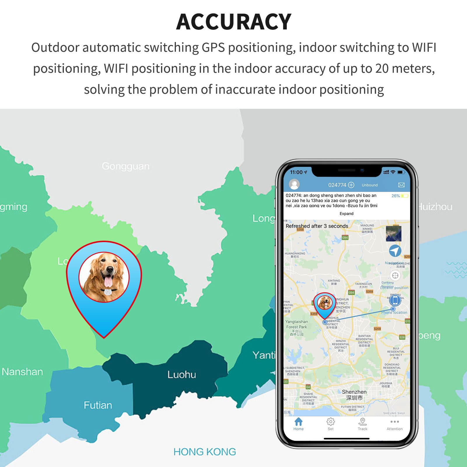 Wodoodporne urządzenie śledzące GPS dla zwierząt domowych ze składanym pozycjonowaniem zdalne elektroniczne ogrodzenie historia widoku toru ładowanie USB zabezpieczenie przed zgubieniem dla zwierząt