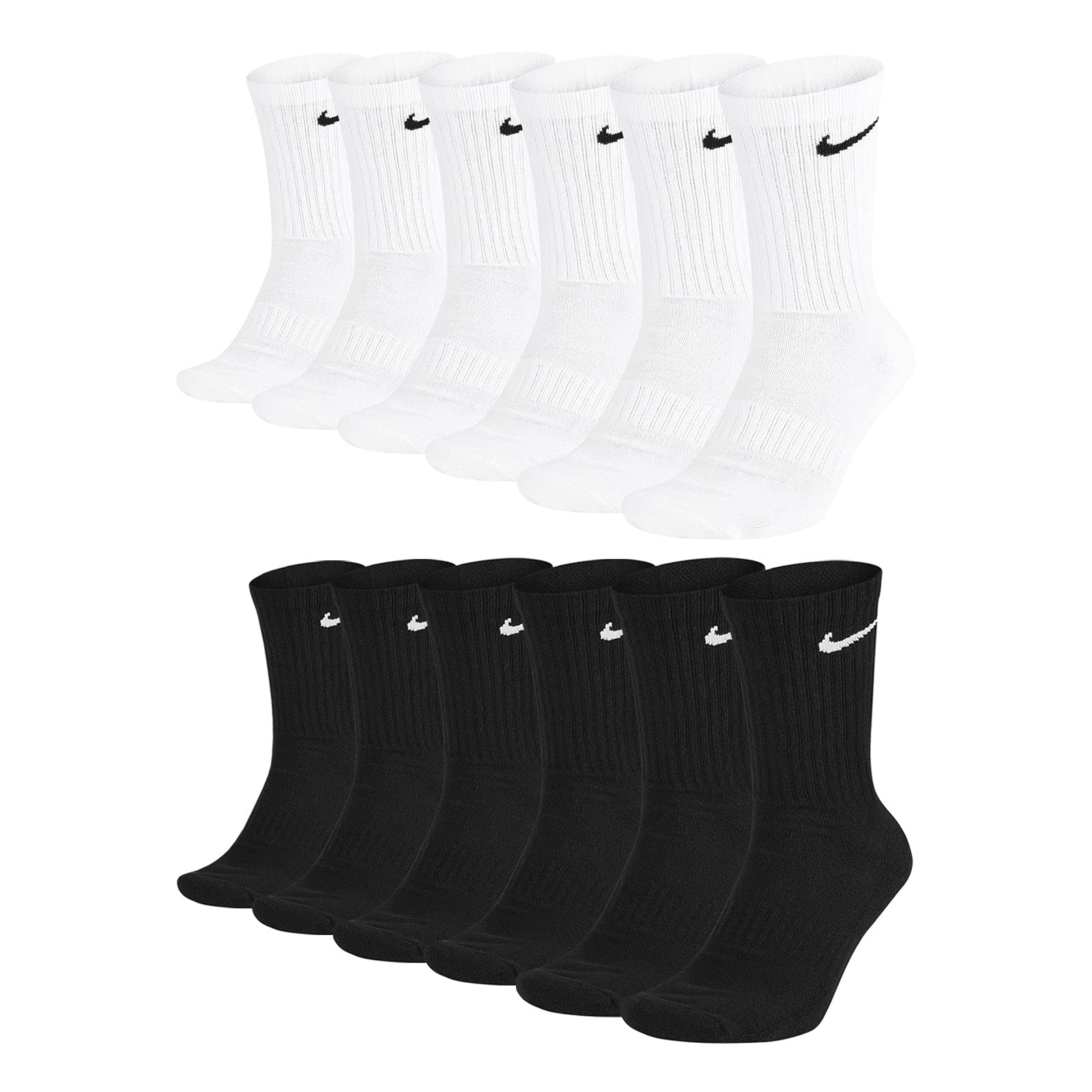 NIKE - Calcetines para hombre y mujer para: Unisex-​adulto color: NEG Y BCO talla: XL
