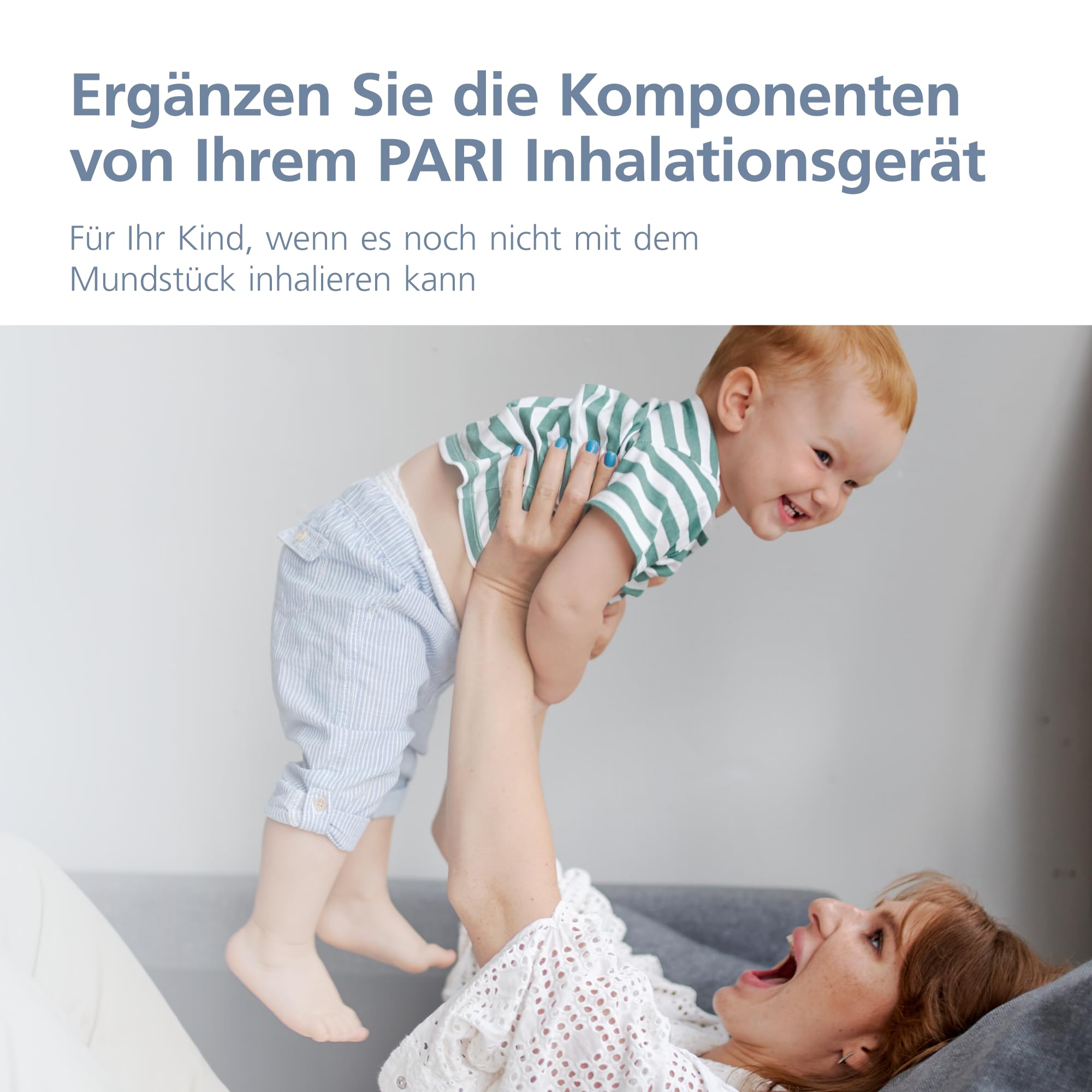 PARI Baby Gesichtsmaske Größe 3 mit Baby Winkel zur Verwendung mit einem Inhaliergerät mit Vernebler - Inhalationsaufsatz für Babys – Für Ihr Inhalationsgerät – PARI BOY Zubehör