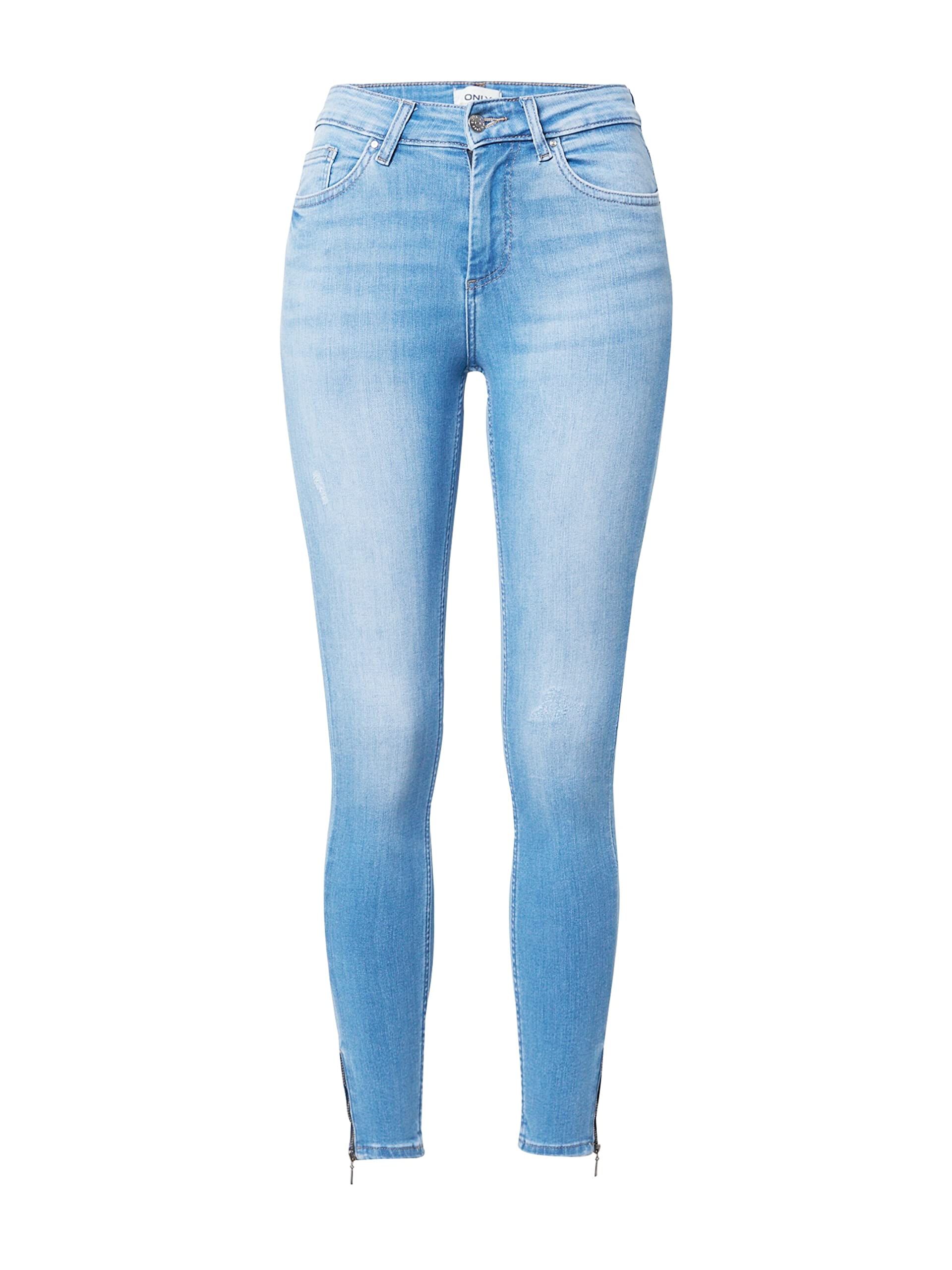 ONLY Women's Onlblush Mid Skinny Ankle Zip DNM Box Jeans, Light Blue (Light Blue Denim), M / 32L