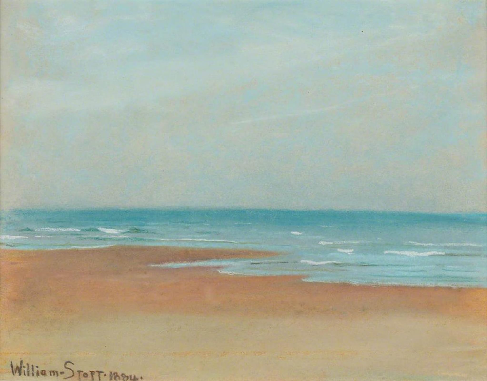 POSTERIIk Vintage Art Print Images Pictures Print Seascape William Stott Modern Colour Posters for Office Home Decor 60x90cm