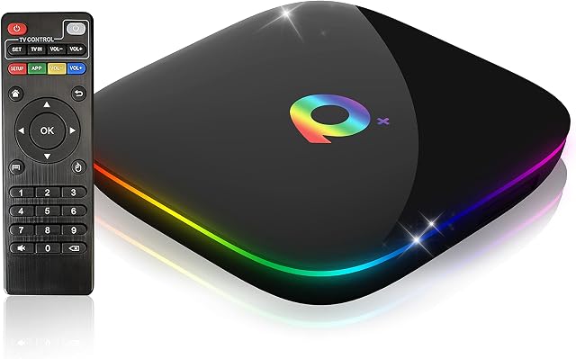 Android TV Box 9.0, 6K Smart TV Box, 4+64GB 3D High Resolution TV Box, H6 Quad-Core Cortex-A53 CPU, Supports 2.4Ghz WiFi and 100M RJ45 Ethernet