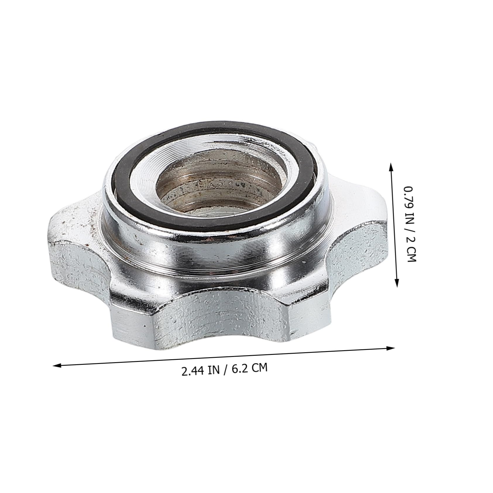 BESPORTBLE 2pcs Ring Dumbbell Bar Extension for Weightlifting Universal Barbell Nut Locking Collar for Gym