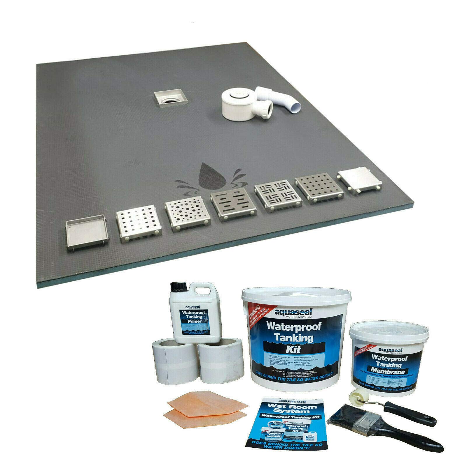 Buy Nassboards Complete Wetroom Tile Base Tray & Waste System