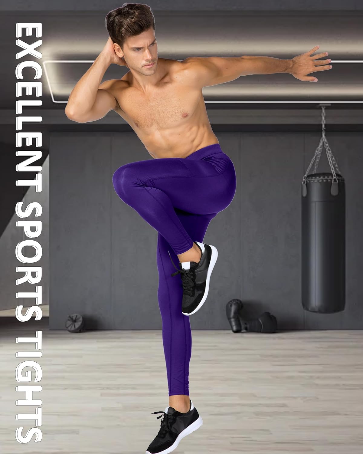 SPVISE Compression Pants Men Leggings for Sports Gym Cool Dry Athletic Tights Base Layer for Running Football Basketball Yoga - Image 6