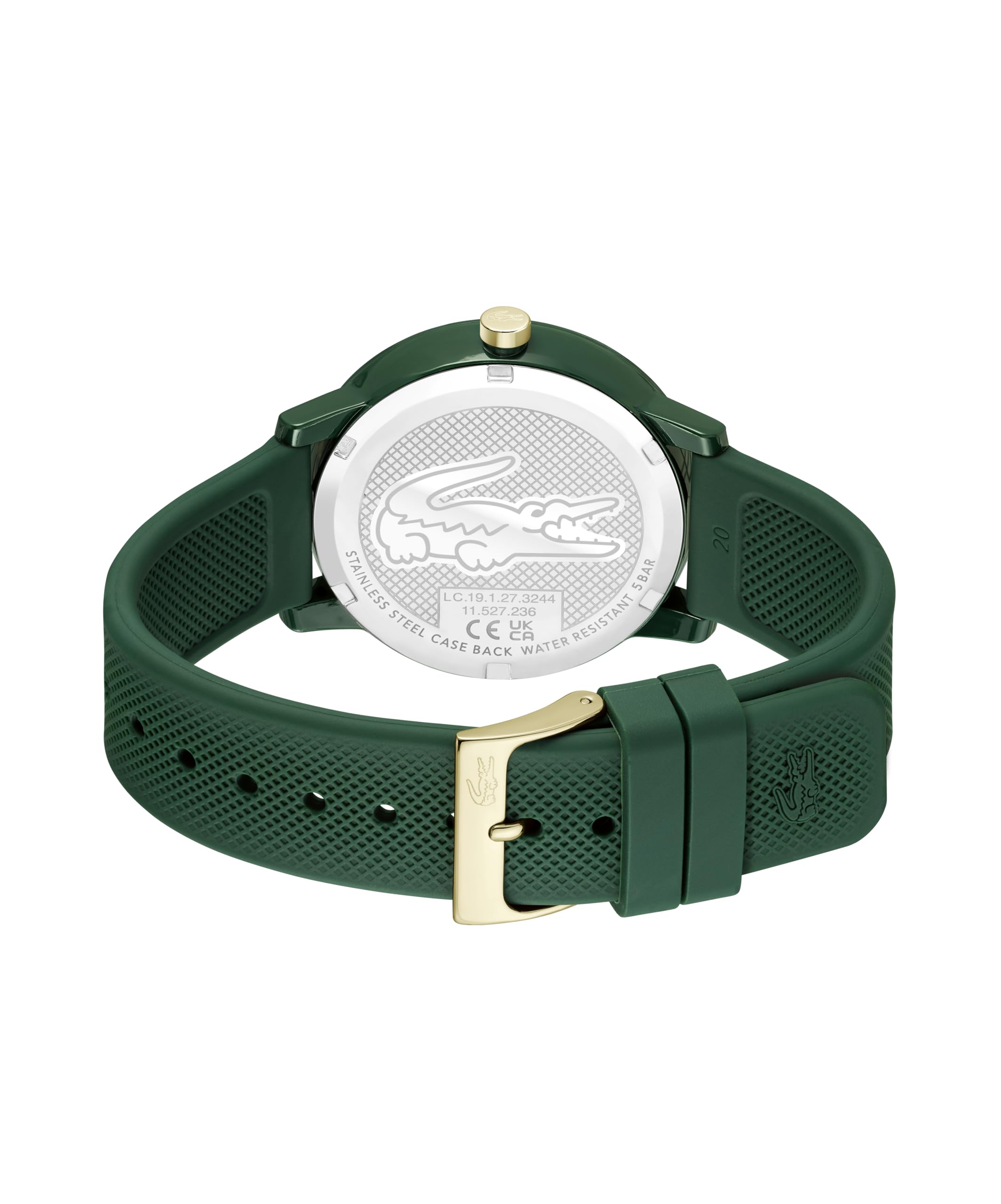 Lacoste. 12.12 Men's Quartz Watch - 3 Hand Analog - Silicone Strap - Sporty Timepiece - Gift for Him - 42mm