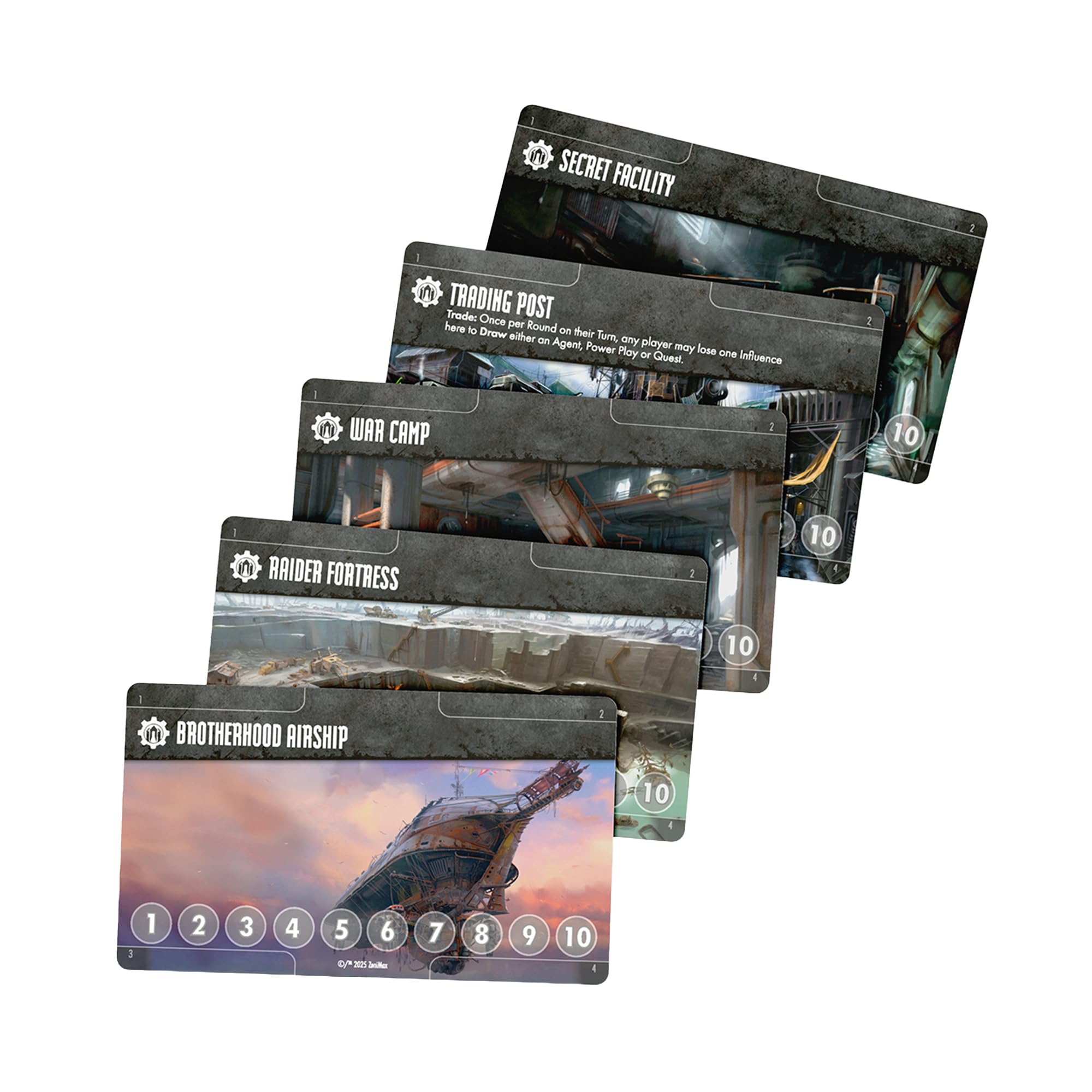 Modiphius Fallout : Power Play | Jeu de Cartes compétitif | À partir de 14 Ans | 2 à 4 Joueurs | 30 à 45 Minutes de Temps de Jeu ou Plus