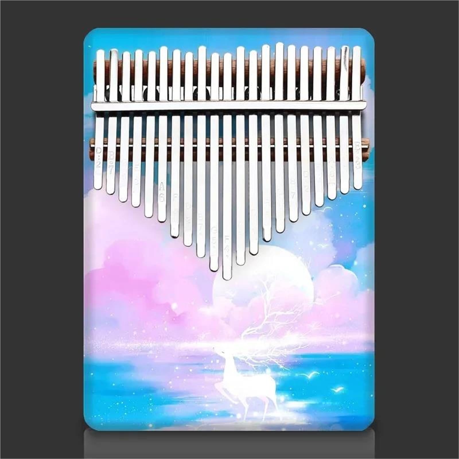 Professional Kalimba 21 Keys Kalimba Chromatic Small Wood Kalimbas Professional Musical Keyboard Beginner Thumbs Piano Instruments(Style 9)