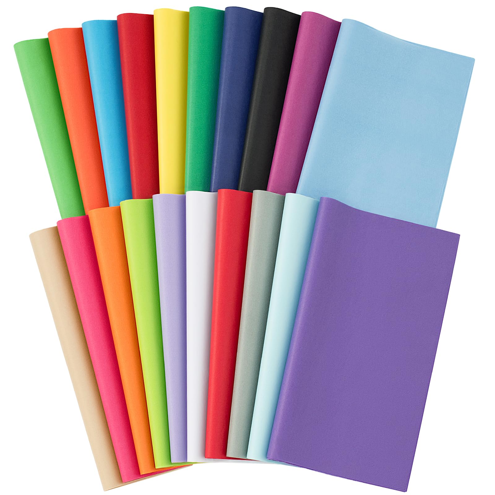Simetufy115 Sheets Tissue Paper for Gift Bags, 20 Colors 14 x 20 Inch Art Tissue Paper Bulk, Gift Wrapping Tissue Paper for Crafts, Holiday, Birthday, Halloween, Christmas and DIY Project