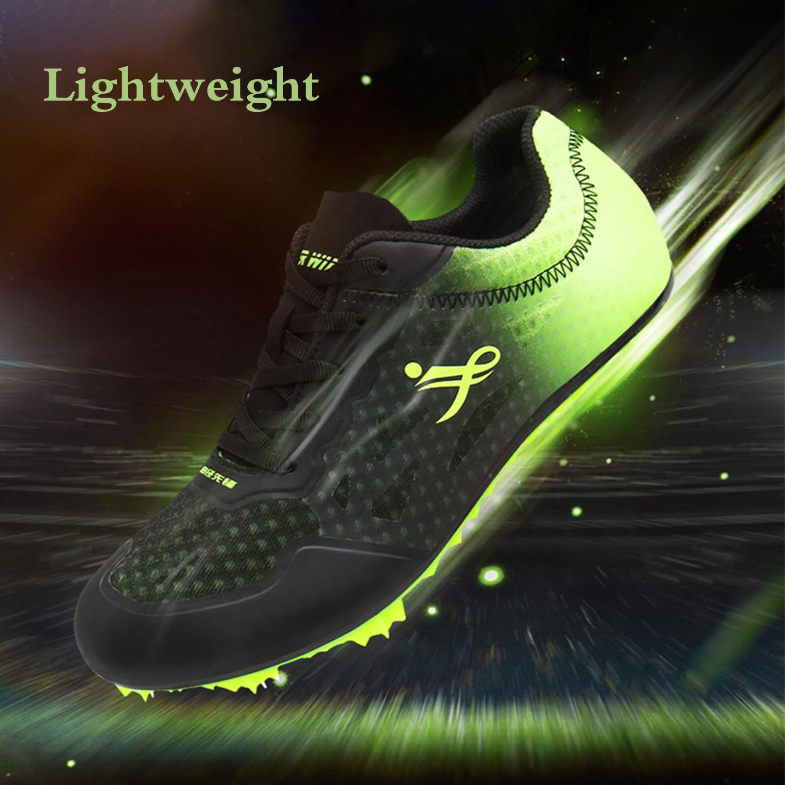 Atletismo 8 Clavos Zapatillas,Unisex Spikes Atletismo,Zapatos De Atletismo con Clavos,con 8 Clavos,Ligeras Antideslizantes,Transpirables De Malla,para Hombres NiñOs Y Mujeres