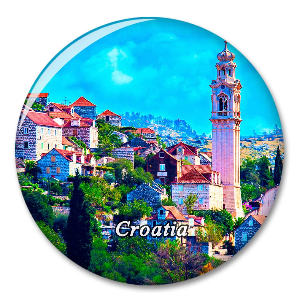 Croatia BraΔ Fridge Refrigerator Magnet Decorative Magnet Sticker Travel Souvenir Collection Tourist City Gift Whiteboard Kitchen