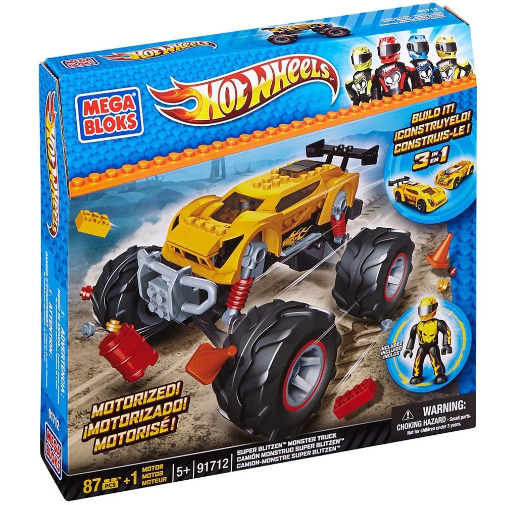 Hot Wheels - Monster Truck, Juego de construcción (Mega Bloks 91712)