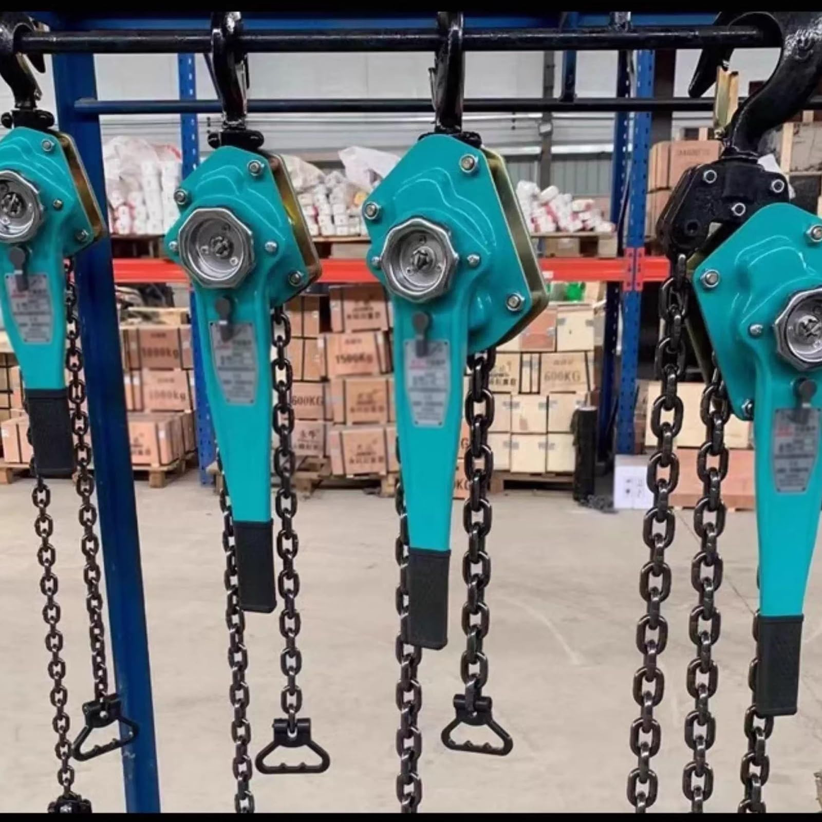 Mini-Kettenzug, manueller Hebelzug, 1T-6T Kapazität, Doppelbremse & 360° drehbarer Haken, ideal für industrielle Hebe- und Garagentoranwendungen