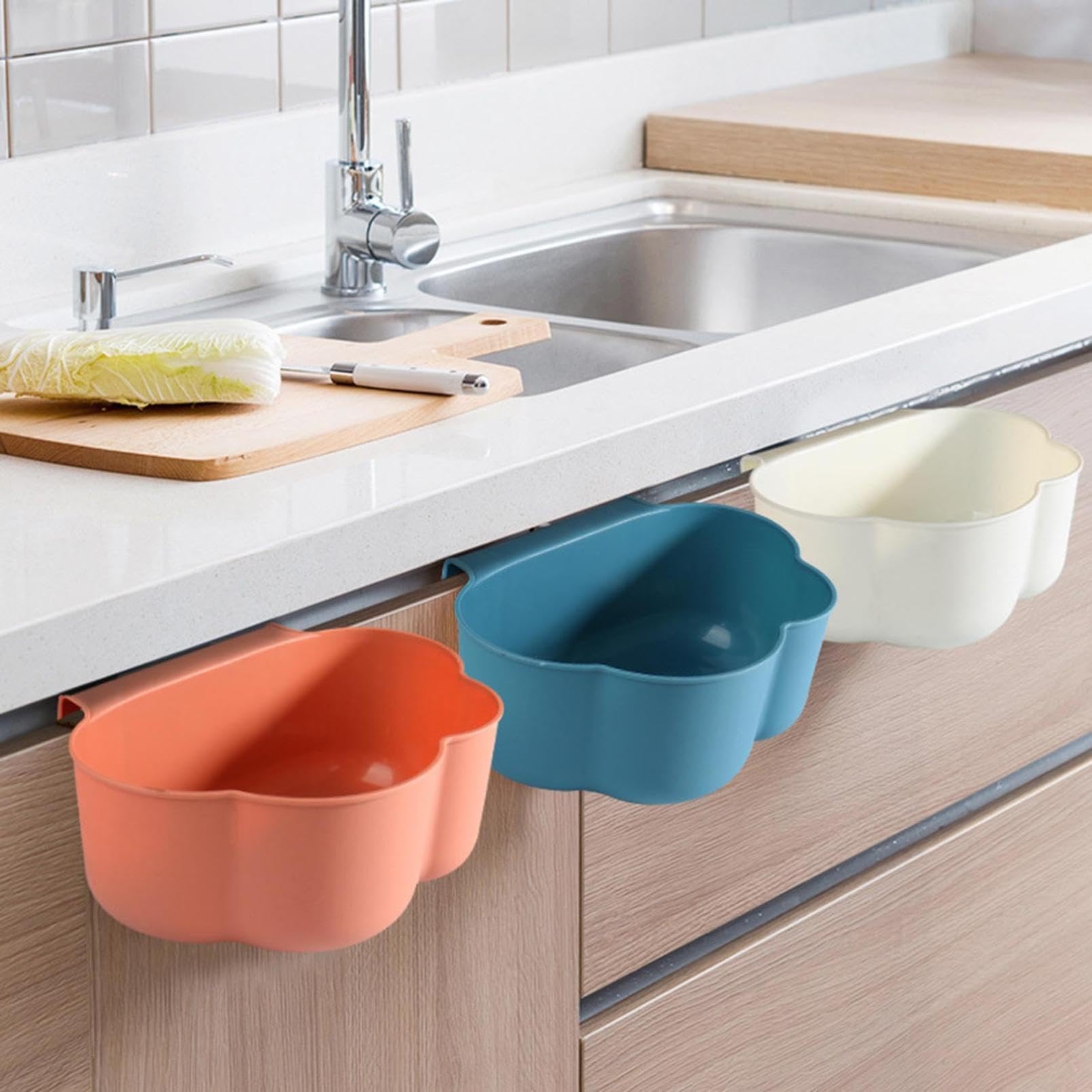 Organisateur de commode à langer, organiseur de table à langer, à suspendre, pour table à langer, pour le rangement des déchets de cuisine (blanc)