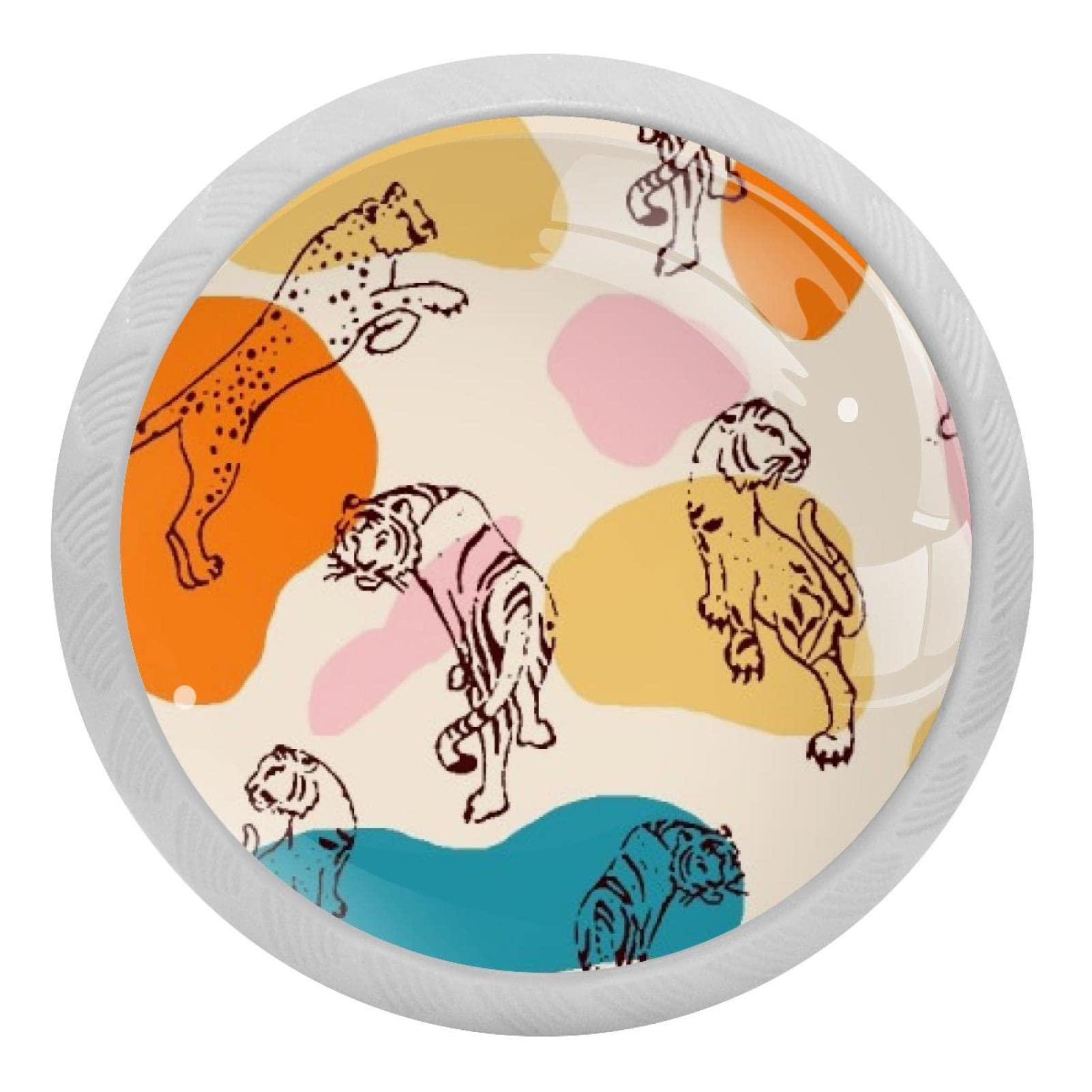 Poignées de tiroir de commode rondes fluorescentes anti-choc nocturne pour armoire de cuisine