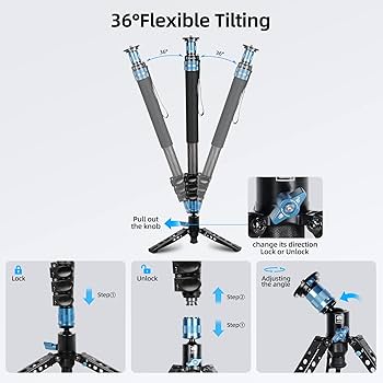Amazon | SIRUI P-424FL カメラ用一脚、75インチカーボン