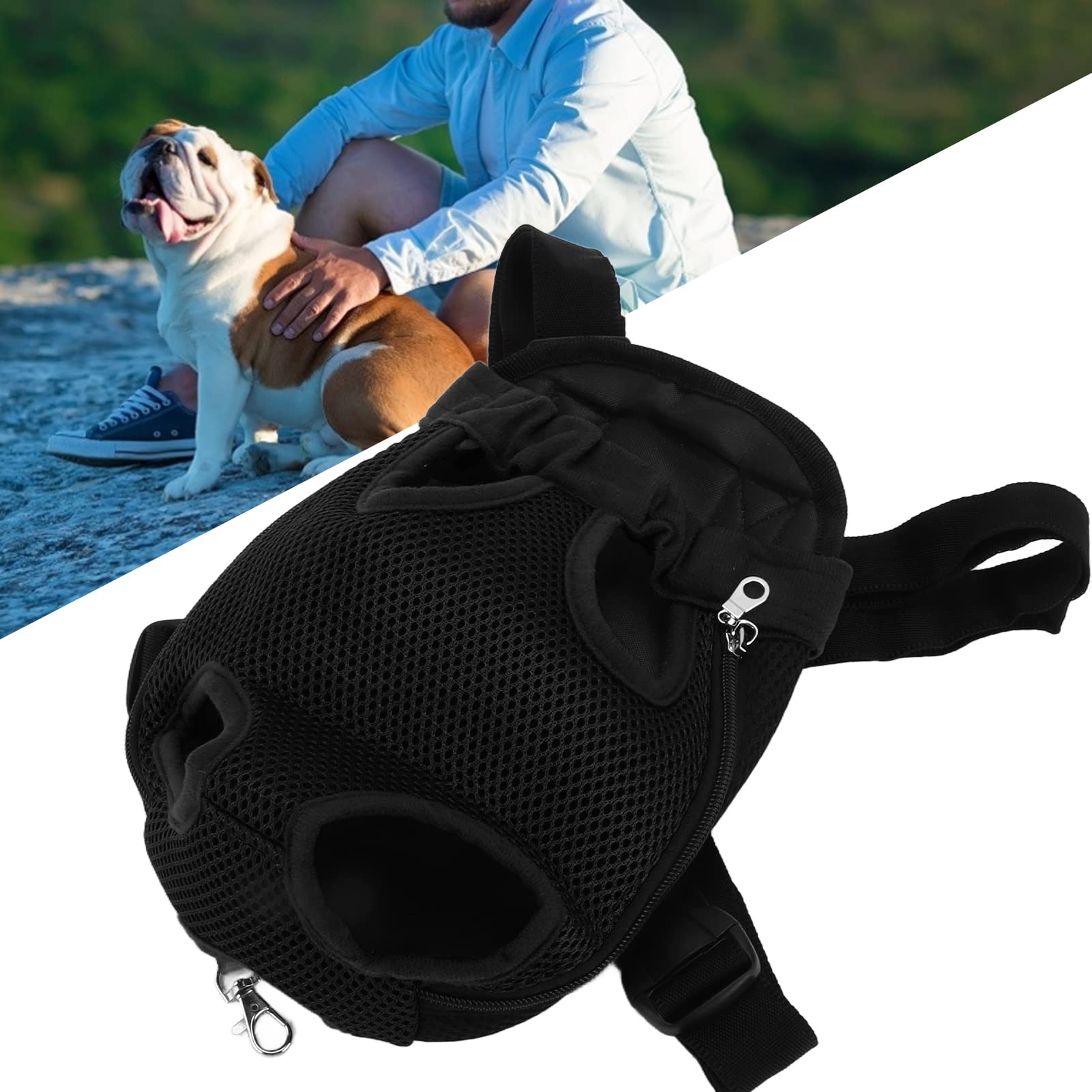 Expandable Dog Carrier Backpack for Small Dogs Foldable Pet Backpack with Breathable Mesh - Image 2