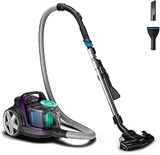 Philips FC9571/01 Bagless Vacuum Cleaner, Adjustable Suction Dry Vacuum with PowerCyclone 7 Technology, Allergy H13 Filter, and TriActive Nozzle for Maximum Performance and Hygienic Dust Disposal