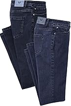 Patsy & Lou Women's Jeans, Pack of 2 Women's Jeans with Stretch, Mid-Waist Jeans with Straight Leg, Straight Jeans, Size 36 - 46, Also Available in Short Sizes