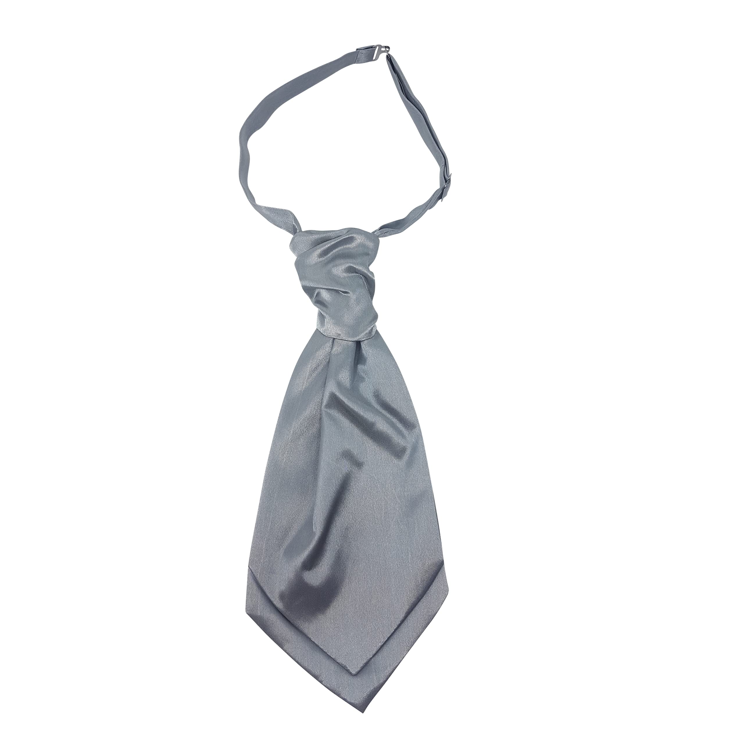 Ws Uk Men's Silver Solid Colour Cravat [Silver]