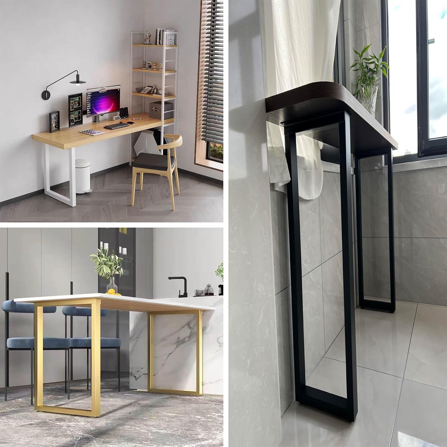 カウンターテーブル用レッグ テーブルキッツ脚 テーブル用 アイアン