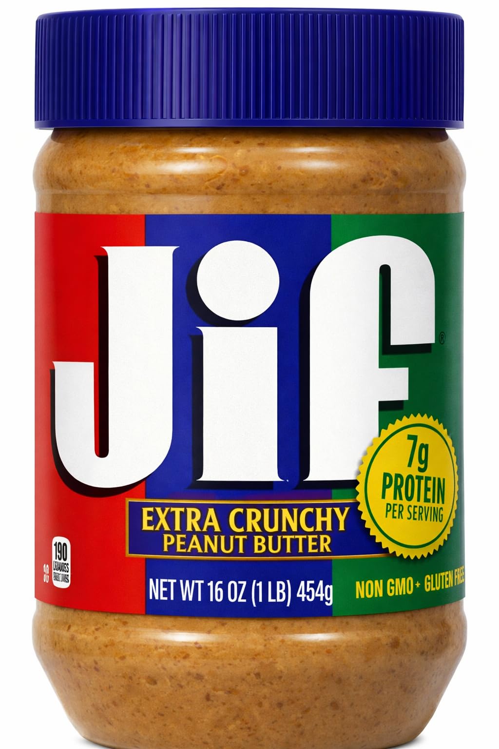 Jif Extra Crunchy Peanut Butter 454g (16 oz) Jar By Cougar – Protein Rich Peanut Spread with Crunchy Peanut Pieces | 7g Protein per Serving | Perfect for Sandwiches, Toast & Recipes - (IMPORTED-UK)-image-28