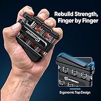 Vista 5 de FitBeast Grip Strength Tester Set with Hand Strengthening Tools – Track Progress, Build Strength & Support Hand Recovery (3-in-1 Kit)