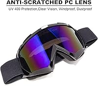 Vista 3 de Gafas de motocross para motocicleta, ATV, motocross, equitación, todoterreno, adultos, hombres, mujeres, jóvenes, niños