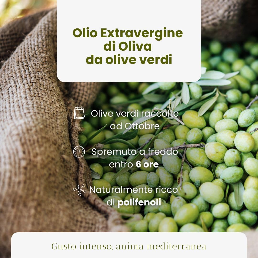 Olio Extravergine di Oliva 100 ml – Mini Bottiglia – Bomboniere e Regali Aziendali – Essensily (6 Pezzi)