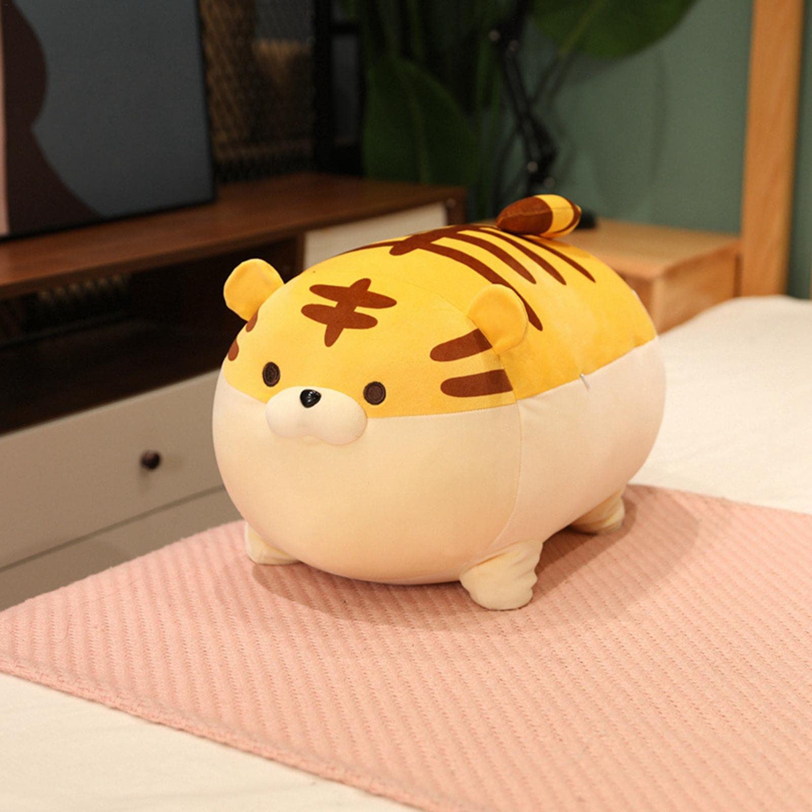 30-70CM Tigre tamaño gigante juguetes de peluche de imitación Animal relleno suave vida Real imitación tigre muñeca regalo de cumpleaños Compra barata en