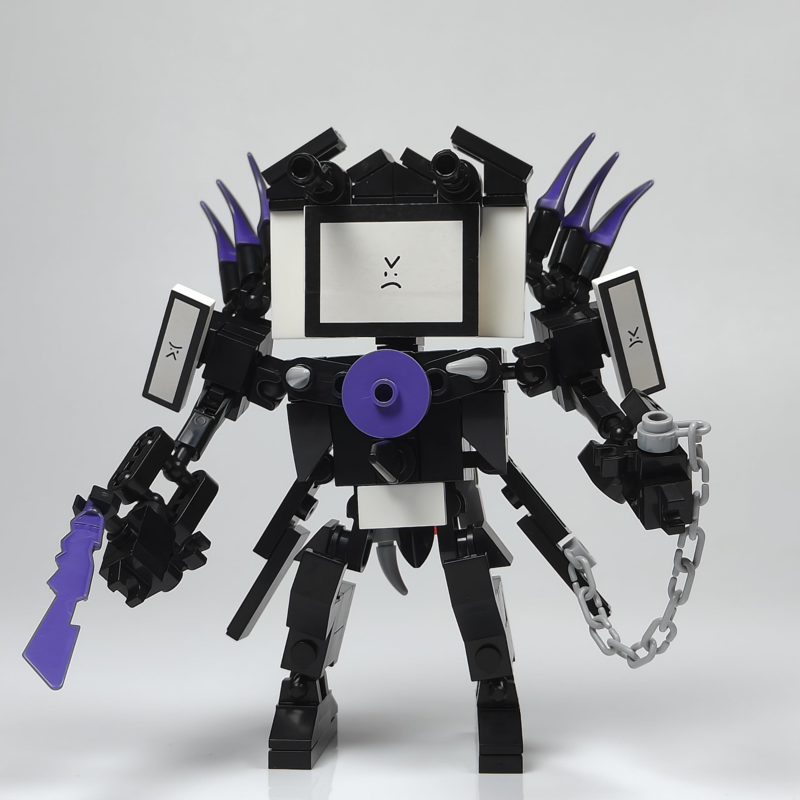 KNOWPLAYER Skibid Toilet Building Block Set, Mini Titan TV Man Skibid Building Brick for Adults Fans 164PCS Blocks